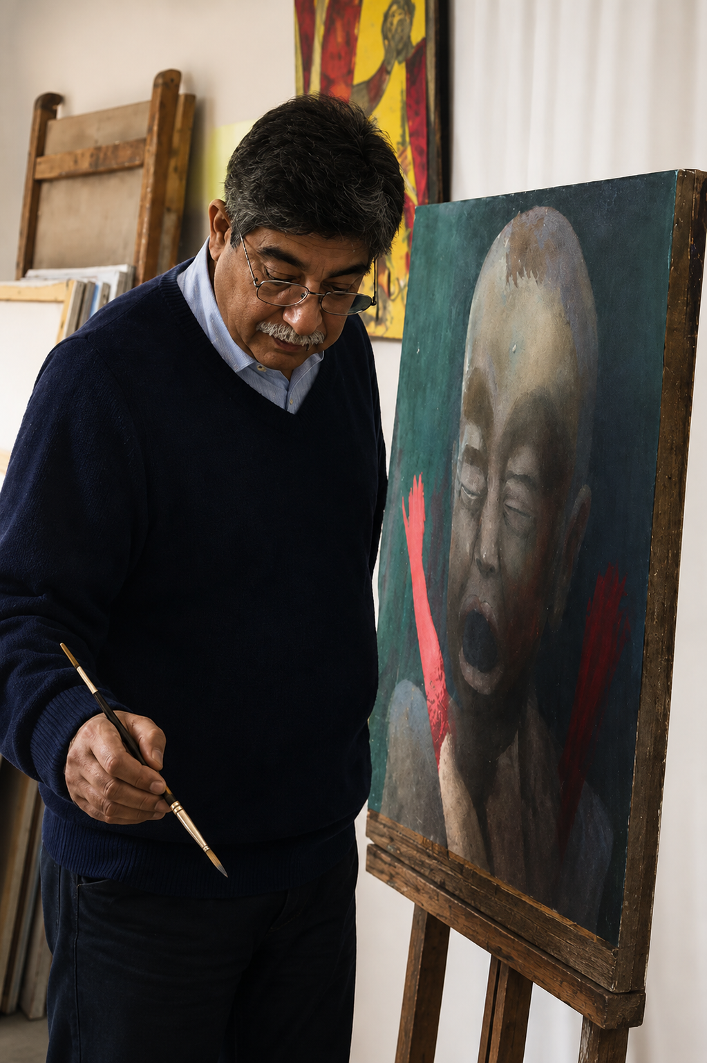 Mian Ijaz ul Hasan, portrait
